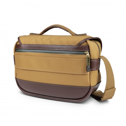 Billingham Mini Eventer Camera Bag, Khaki Fibrenyte-Chocolate Trim