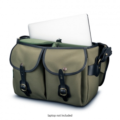 Billingham Hadley One Shoulder Bag, Sage Fibrenyte-Black Trim