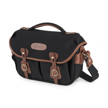 Billingham Hadley Small Pro, Black Canvas-Tan Trim