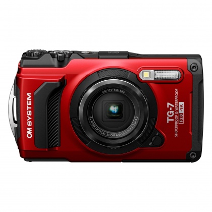 OM SYSTEM Tough TG-7 Digital Camera, Red