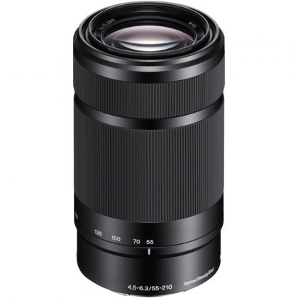 Sony E 55-210mm f4.5-6.3 lens, black