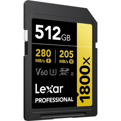 Lexar 512GB SDXC Gold UHS-II R280/W205MB/s V60