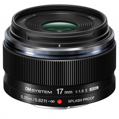 OM SYSTEM M.Zuiko Digital ED 17mm F1.8 II lens, black
