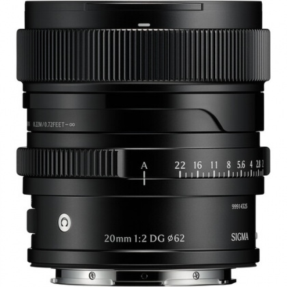 Sigma AF 20mm F2 DG I C lens for L-Mount, Black