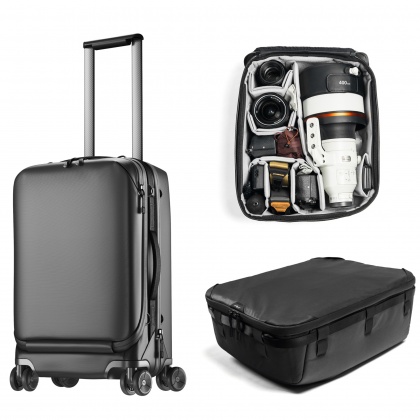 Peak Design Pro Creator Carry-On Roller bag Bundle, Black