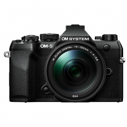 OM SYSTEM OM-5 Mark II Mirrorless camera with 14-150mm II lens, Black