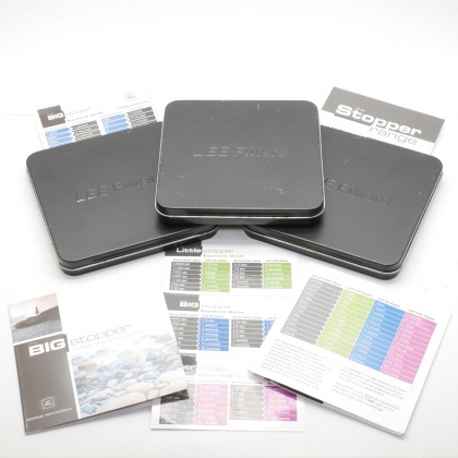 Used Lee Filters Big Stopper, Little Stopper, Super Stopper Set