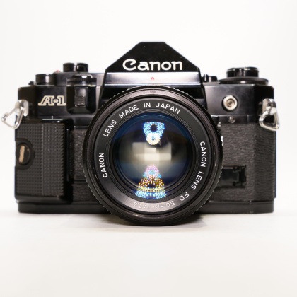 Used Canon A-1 35mm SLR with FD 50mm f1.4 lens