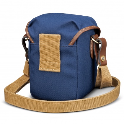 Billingham 72 Camera Shoulder Bag, Navy Fibrenyte-Chocolate Trim