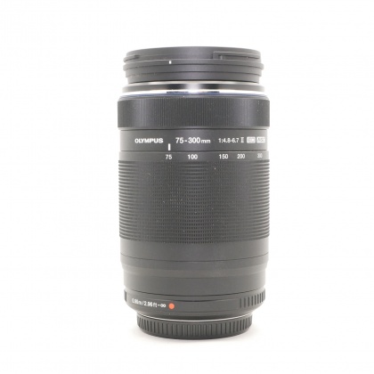 Used Olympus M.ZUIKO DIGITAL ED 75-300mm F4.8-6.7 II lens, black
