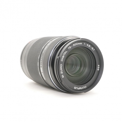 Used Olympus M.ZUIKO DIGITAL ED 75-300mm F4.8-6.7 II lens, black