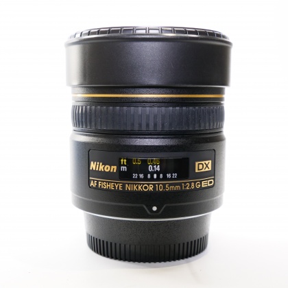 Used Nikon AF Fisheye Nikkor 10.5mm f2.8G ED DX lens