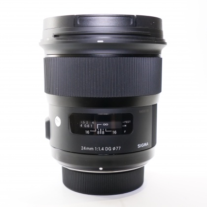 Used Sigma 24mm f1.4 DG HSM Art lens for Nikon