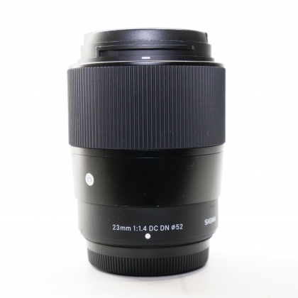 Used Sigma 23mm f1.4 DC DN Contemporary lens for Fujifilm X