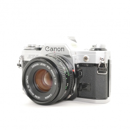 Used Canon AE-1 35mm SLR with 50mm lens