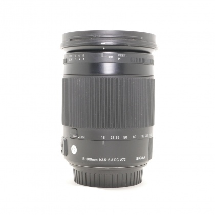 Used Sigma 18-300mm f3.5-6.3 DC Macro Comtemporary lens for Canon EOS