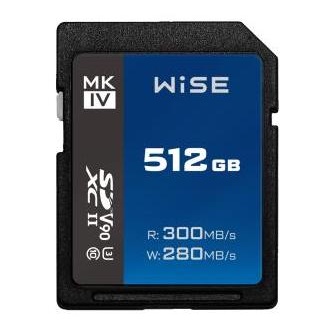 Wise 512GB SDXC UHS-II V90 MK-IV