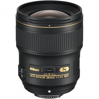 Nikon AF-S 28mm f1.4E ED lens