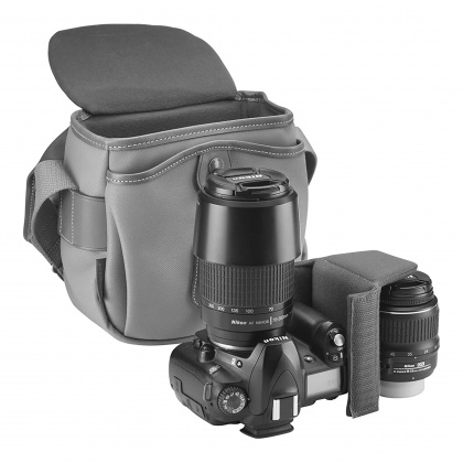 Billingham Hadley Digital Camera Shoulder Bag, Sage Fibrenyte-Chocolate Trim