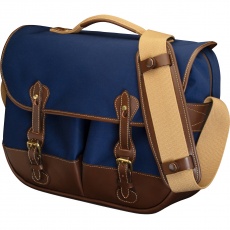 Billingham Eventer MkII Camera Shoulder Bag, Navy Canvas-Chocolate Trim