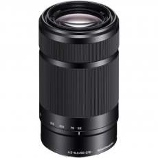 Sony E 55-210mm f4.5-6.3 lens, black