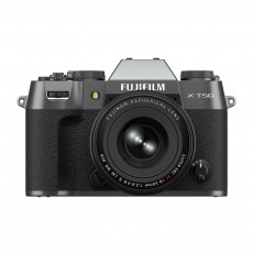 Fujifilm X-T50 Mirrorless Camera, Charcoal Silver with XF 16-50mm lens
