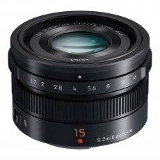 Panasonic 15mm f1.7 Leica DG Summilux lens, black