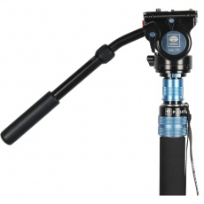 Sirui P-424FS Carbon Fibre Monopod with Stand and video head VH-10