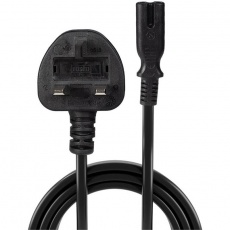 Lindy UK 3 Pin Plug to IEC C7 (Figure 8) -2m