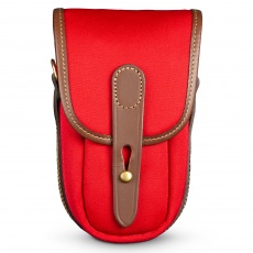 Billingham TEN-16 Camera Pouch, Burgundy Canvas-Chocolate Trim
