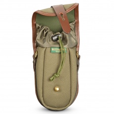 Billingham TEN-16 Camera Pouch, Sage FibreNyte-Chocolate Leather trim