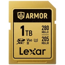 Lexar 1TB SDXC Pro Gold Series ARMOR UHS-II V60 IP68 Stainless Steel R280/W210
