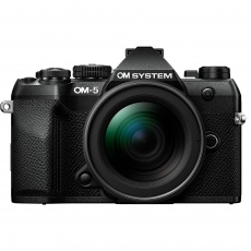 OM SYSTEM OM-5 Mark II Mirrorless camera with 12-45mm Pro lens, Black