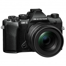 OM SYSTEM OM-5 Mark II Mirrorless camera with 12-45mm Pro lens, Black