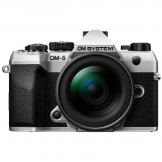 OM SYSTEM OM-5 Mark II Mirrorless camera with 12-45mm Pro lens, Silver