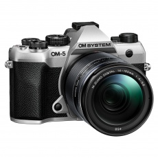 OM SYSTEM OM-5 Mark II Mirrorless camera with 14-150mm II lens, Silver