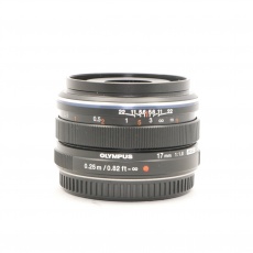 Used Olympus M.ZUIKO DIGITAL 17mm f1.8 lens, black