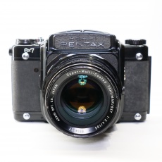 Used Pentax 6x7 camera with waist level finder and 105mm lens Used Pentax 6x7 camera with waist level finder and 105mm lens