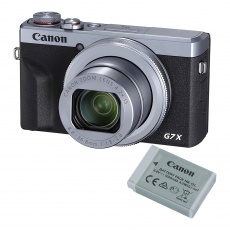 Canon PowerShot G7 X Mark III Digital Camera, Battery Kit, Silver