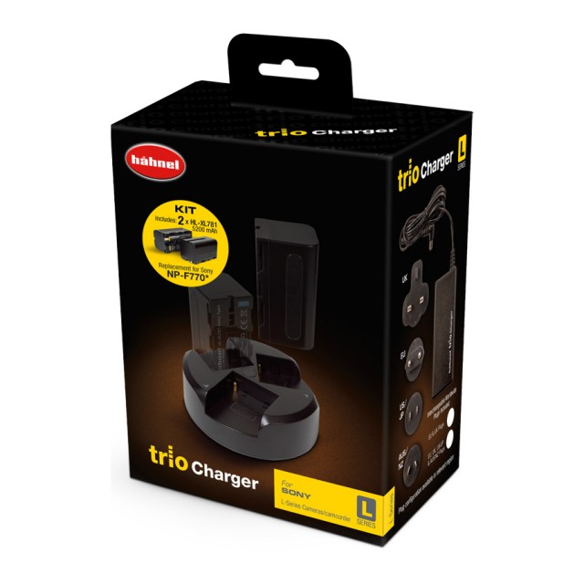 Hahnel Hahnel Trio Charger kit for Sony with 2x HL-XL781 (NP-F750 fit) batteries