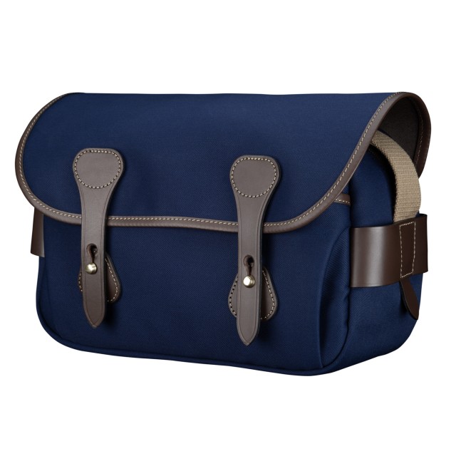 Billingham Billingham S3 Camera Shoulder Bag, Navy Canvas-Chocolate Trim