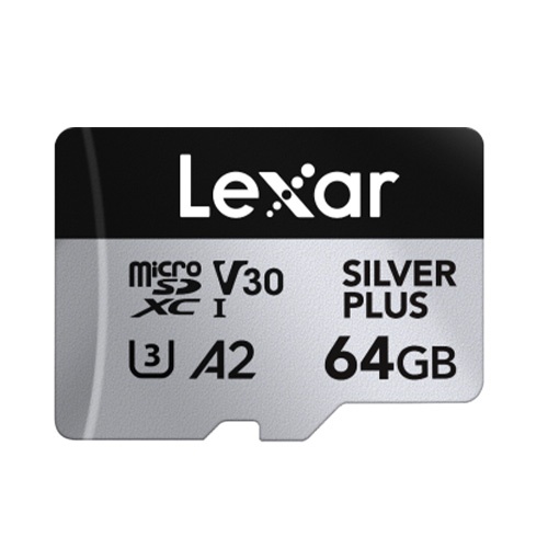 Lexar Lexar 64GB microSDXC Silver Plus R205/W100MB/s V30