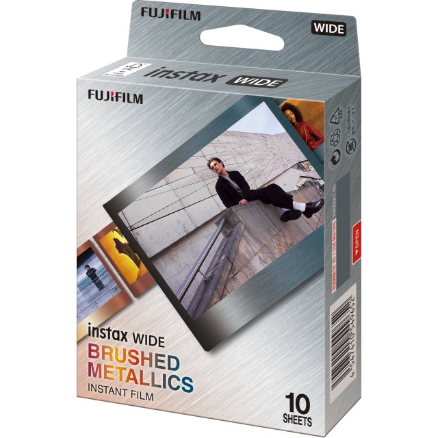 Fujifilm Fujifilm Instax Wide Film, Brushed Metal, 10 sheets