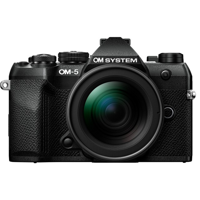 OM System OM SYSTEM OM-5 Mark II Mirrorless camera with 12-45mm Pro lens, Black