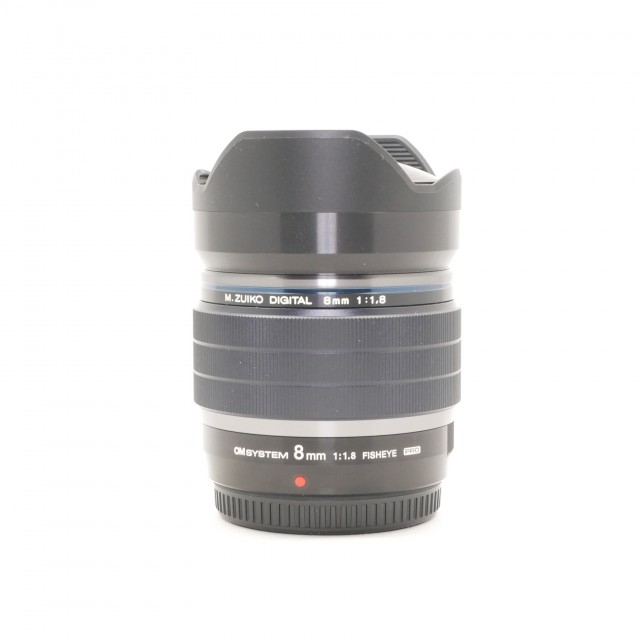 Olympus Used Olympus M.ZUIKO DIGITAL ED 8mm f1.8 Pro lens, black