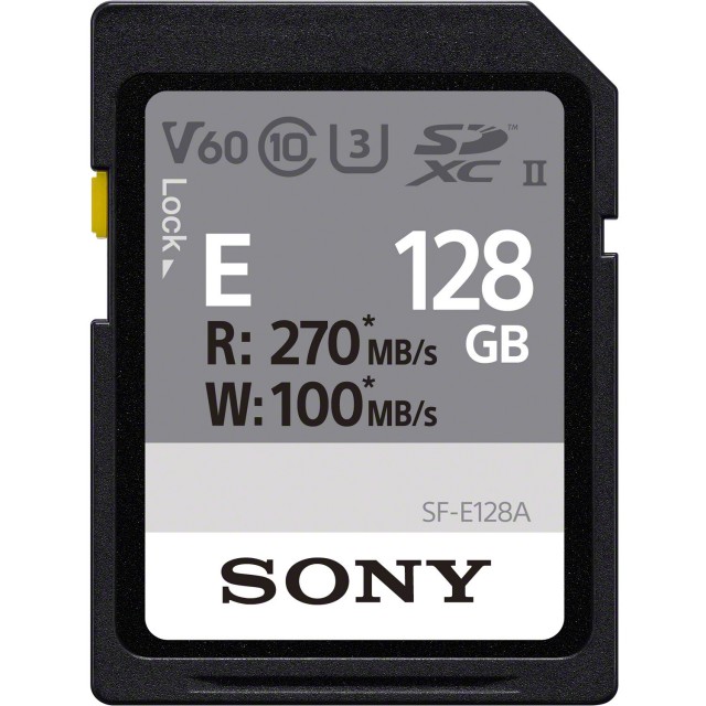 Sony Sony 128GB SDXC UHS-II R270/W100MB/s V60
