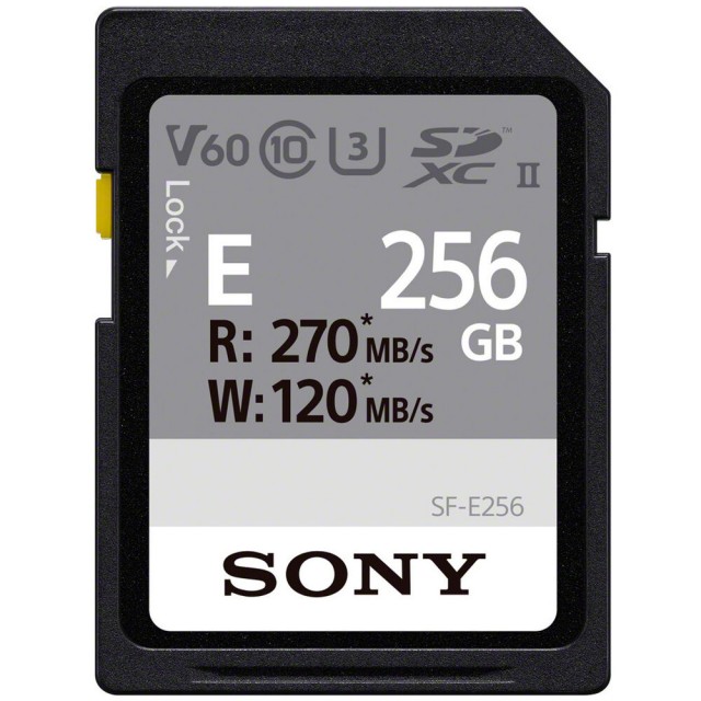 Sony Sony 256GB SDXC UHS-II R270/W120MB/s V60