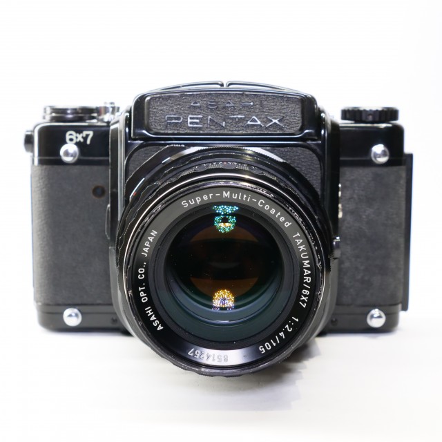 Pentax Used Pentax 6x7 camera with waist level finder and 105mm lens