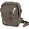 Billingham Billingham Compact Stowaway, Sage Fibrenyte-Chocolate Leather trim