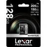Lexar Lexar 128GB SDXC Silver Plus R255/W180MB/s V30